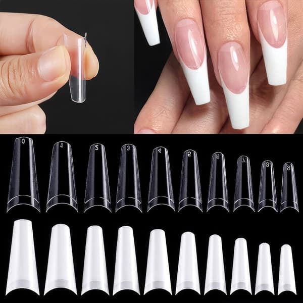 Långa Lös Nagelspetsar för Perfekta Drömnaglar