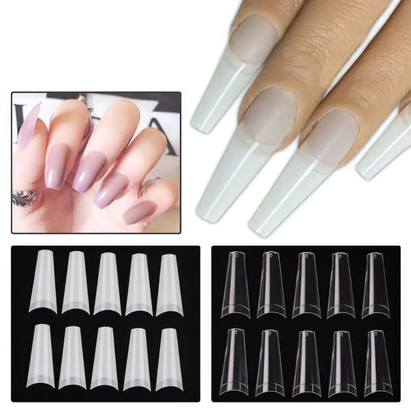 Långa Lös Nagelspetsar för Perfekta Drömnaglar