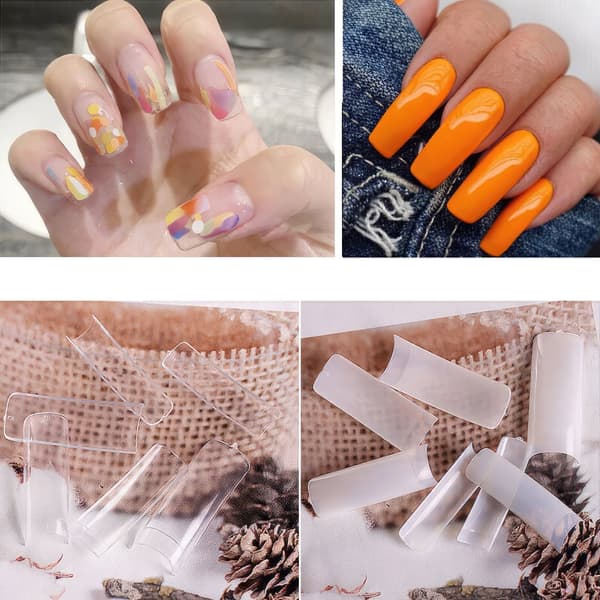 Långa Lös Nagelspetsar för Perfekta Drömnaglar