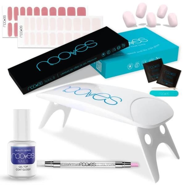 Startset Nagellack - Beauty Rose - 2 Gel Dekaler - UV/LED Lampa - Glossy Top Coat Gel