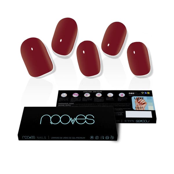 NOOVES GEL NAIL FILM midnight rain luxe premium solid #red 20 u