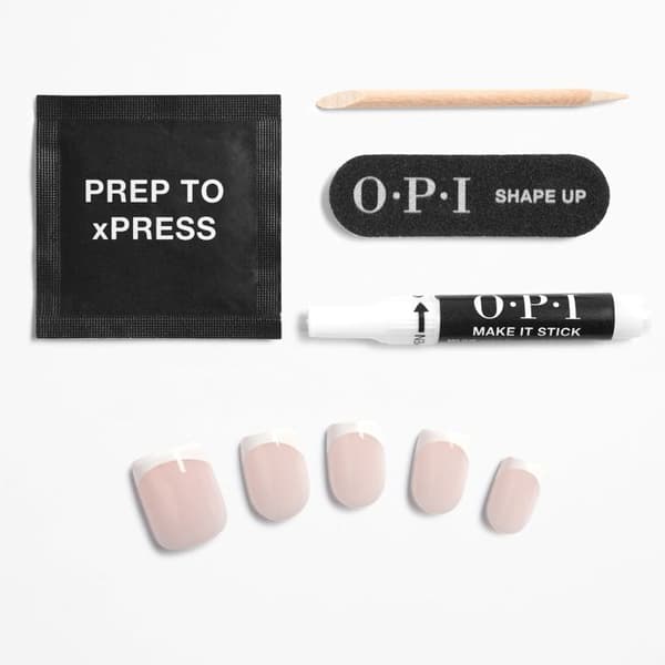 Falska naglar - xPRESS/ON - Fransk press - Gel-effekt - Återanvändbara - Professionell manikyr