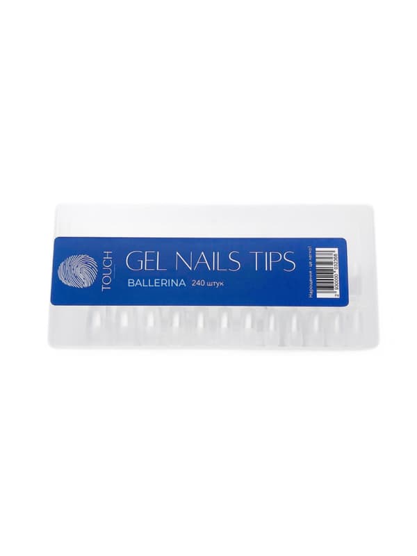 TOUCH Gel extension tips - Ballerina lang, 240 stk