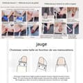 Miniatyrbild 3 av 4: INN False Nails M 10st French Shiny Press on Nails Stick-on Bär nagelsmycken och diamantnaglar rent handgjorda