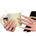 Miniatyrbild 1 av 4: INN False Nails M 10st French Shiny Press on Nails Stick-on Bär nagelsmycken och diamantnaglar rent handgjorda