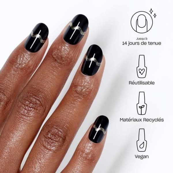 xPRESS-ON - Certifierad Chic - Återanvändbara naglar, gel-effekt - OPI
