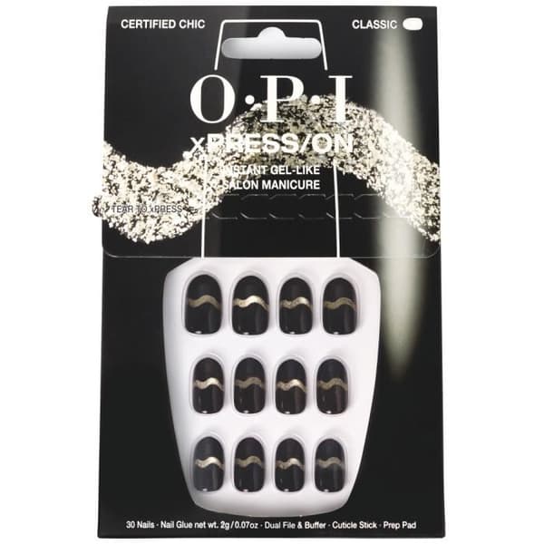 xPRESS-ON - Certifierad Chic - Återanvändbara naglar, gel-effekt - OPI