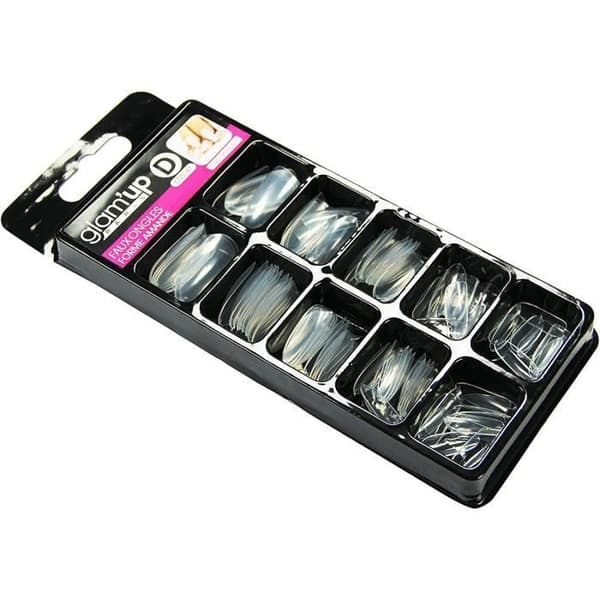 Faux Naglar - Glam'Up Paris - 100 Stycken - Transparent Mandel - N°147 - Nagellack