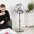 Miniatyrbilde 2 av 9: Beldray EH3263VDE chrome pedestal fan
