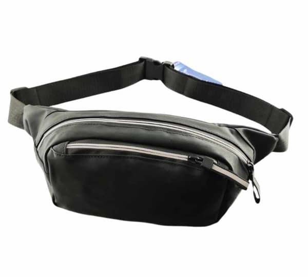 Waist Bag - 2 Compartments Black