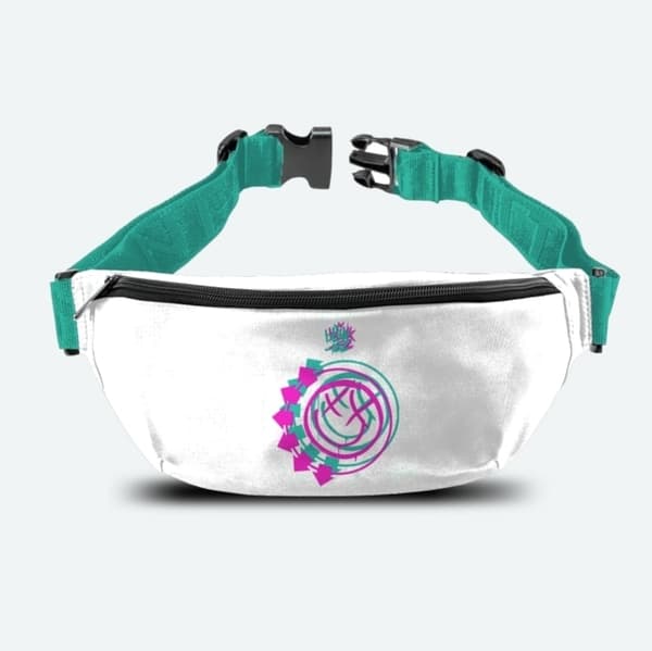 Midjeveske (bum bag): Blink 182 - LogoSmiley White