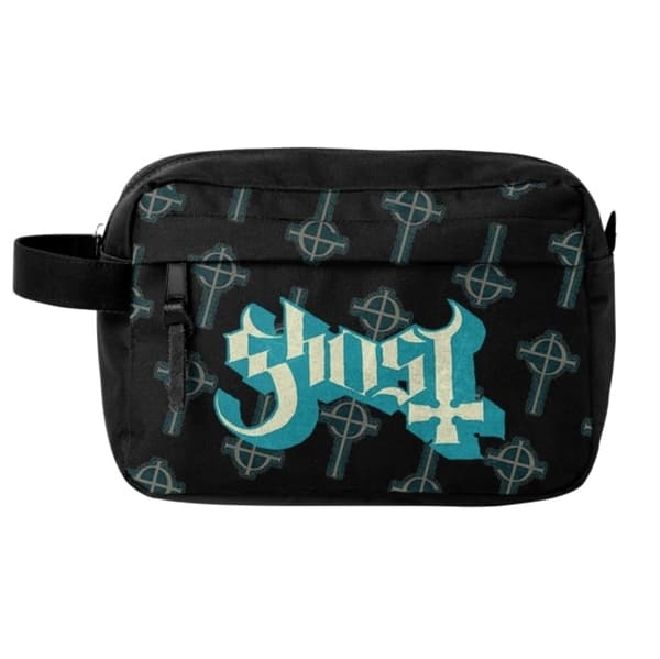 Midjeveske (wash bag): Ghost - Crucifix Blue