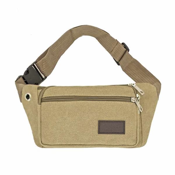 Taljetaske - 3 rum Canvas stof Flere farver