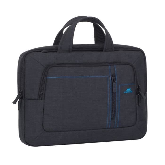 RIVACASE 13,3" Notebook/Bärbar/Bärbar väska Handväska/axelväska Alpendorf-serien - Svart