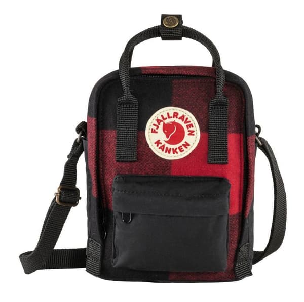 Axelväska - Fjällräven - Kånken Re-Wool Sling - Röd / Svart - 16x20x7 cm - Unisex
