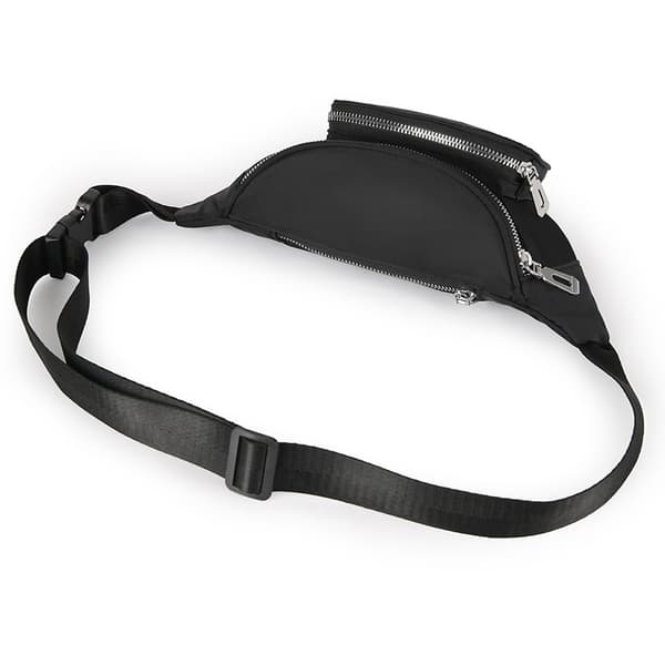 Taljetaske i nylon - 2 rum + yderlomme