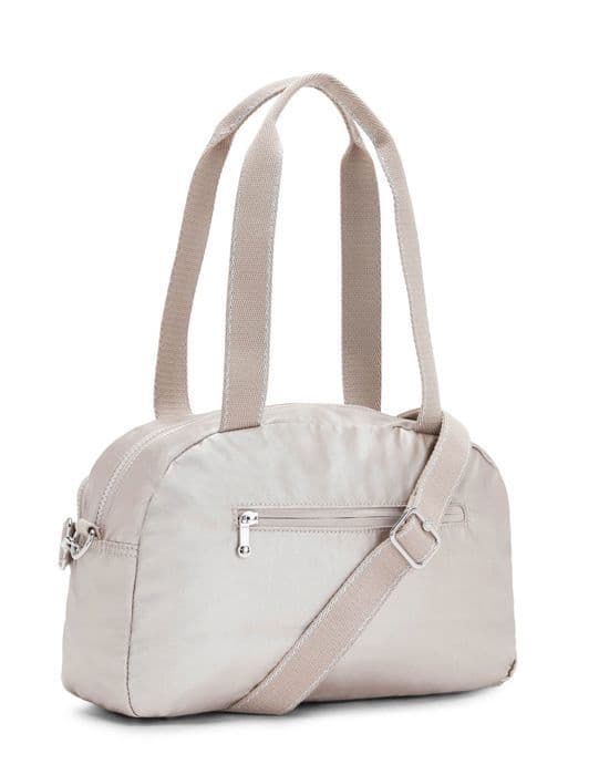 Crossbody axelväska - Kipling - Cool Defea Medium - Beige - 100% polyamid - 38x21x9,5cm