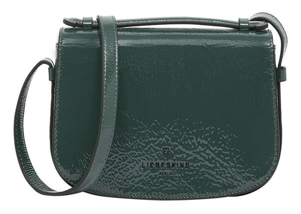 Axelväska med axelrem - LIEBESKIND BERLIN - Sadie Naplack - Läder - Petroleum - 34x12,5x6 cm
