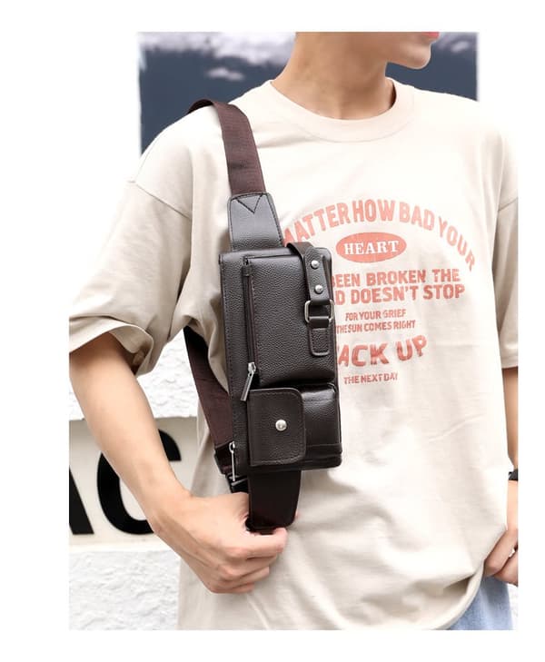 INF Business messenger bag skulderveske midjeveske
