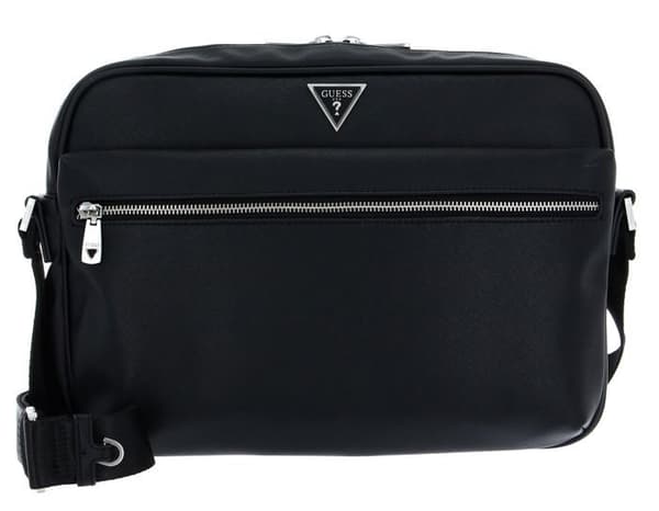 Axelväska - GUESS - Certosa Smart Crossbody - Svart - 34x25x9 cm - 725 g