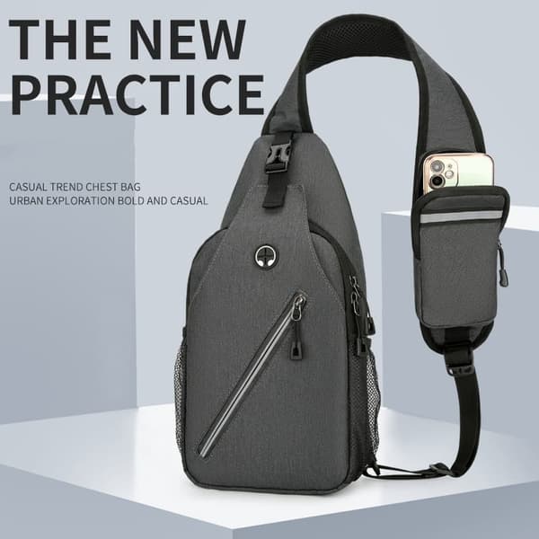 INF Multifunktionel Crossbody-skuldertaske til mænd