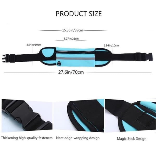 Sportfannypack - EFUTURE - Rosa - Vattentät - Reflex - 2 fickor