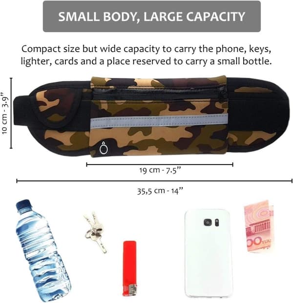 Sportmidjeväska Kamouflage 2-pack SESAGON