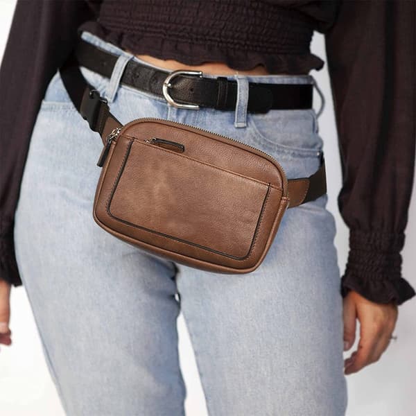 INF Kvinners justerbar skulderrem Crossbody brystveske
