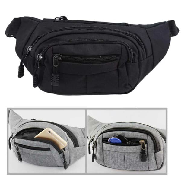 Midjeveske Cross Body Bag Sort