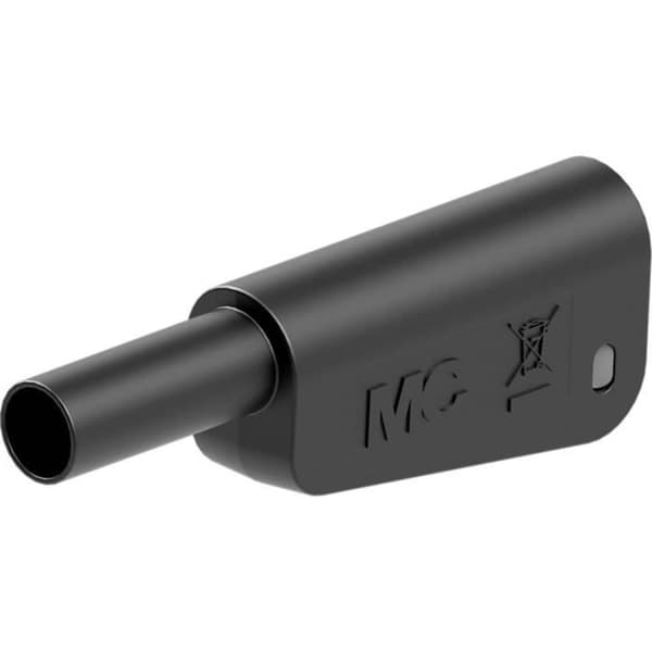 Stäubli SLQ-4A-46 Hansäkerhetsbananplugg Stift Ø: 4 mm Svart 1 st.