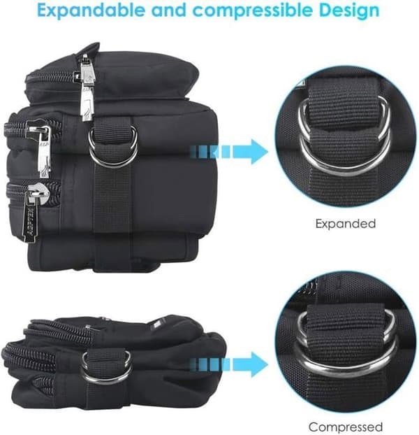AGPTEK Fanny Pack löparbälte för män kvinnor utomhussport, Fanny Pack med flera fickor och justerbart bälte