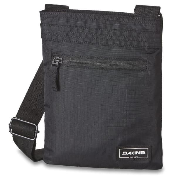 Axelremsväska - DAKINE - Jive - 20 cm - Svart och grå - Belagd canvas - Axelrem med dragkedja