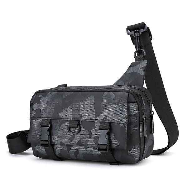 INF Grå brystveske - Stilig og funksjonell crossbody-veske