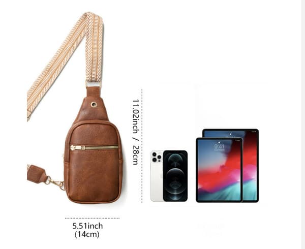 INF Bærbar liten crossbody-veske for kvinner