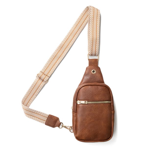 INF Bærbar liten crossbody-veske for kvinner Brun
