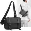 Miniatyrbillede 9 af 9: INF Vintage Crossbody-taske i kunstlæder til mænd