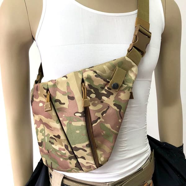 INF Taktisk brystaske, Slingtaske Crossbody Skuldertaske til mænd Right hand