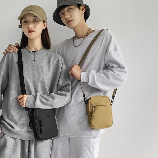 INF Stilfuld Nylon Crossbody Telefon Taske