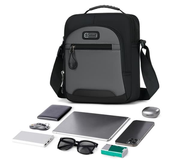 INF Herrväska, Oxford Crossbody Axelväska för Telefon och Plånbok