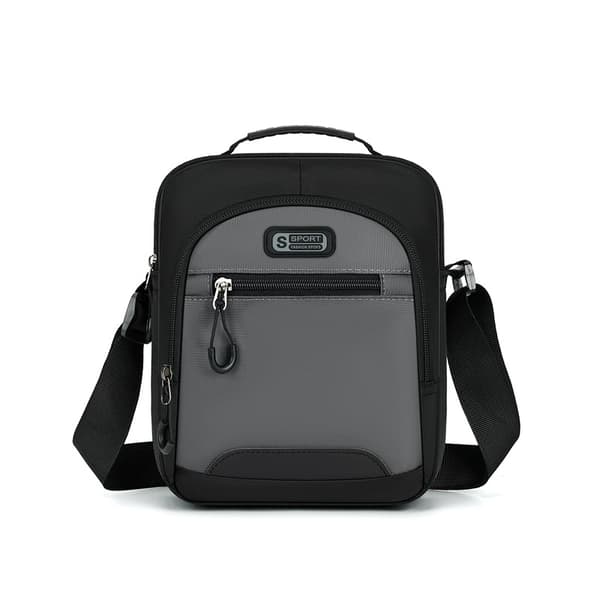 INF Herre Sling Bag, Oxford Crossbody Skuldertaske til Telefon og Pung Grå