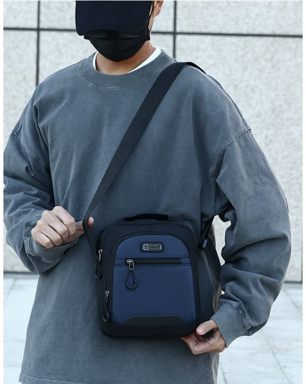 INF Herreveske, Oxford Crossbody Skulderveske for Telefon og Lommebok