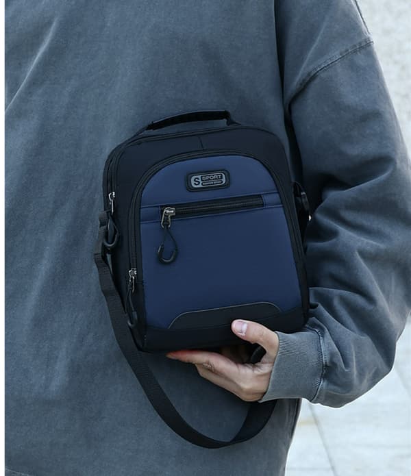 INF Herre Sling Bag, Oxford Crossbody Skuldertaske til Telefon og Pung