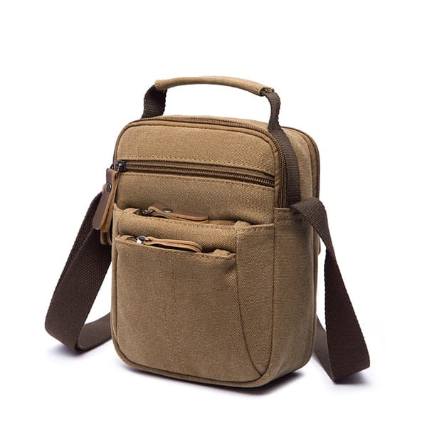 INF Herre lærred sling bag, crossbody skuldertaske