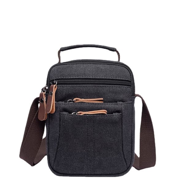 INF Herre lærred sling bag, crossbody skuldertaske