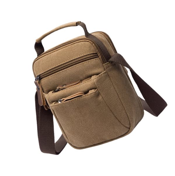 INF Herre lærred sling bag, crossbody skuldertaske