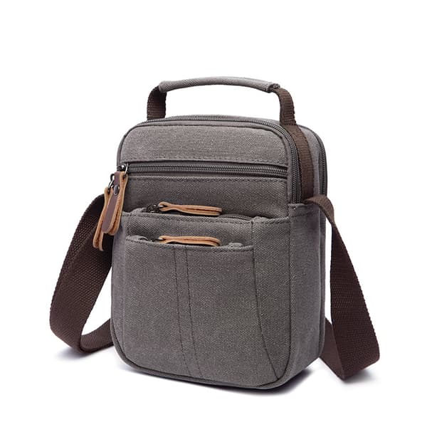 INF Herre lærred sling bag, crossbody skuldertaske