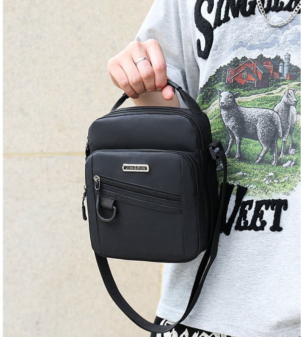 INF Oxford crossbody-veske til menn, vanntett slingveske for reise