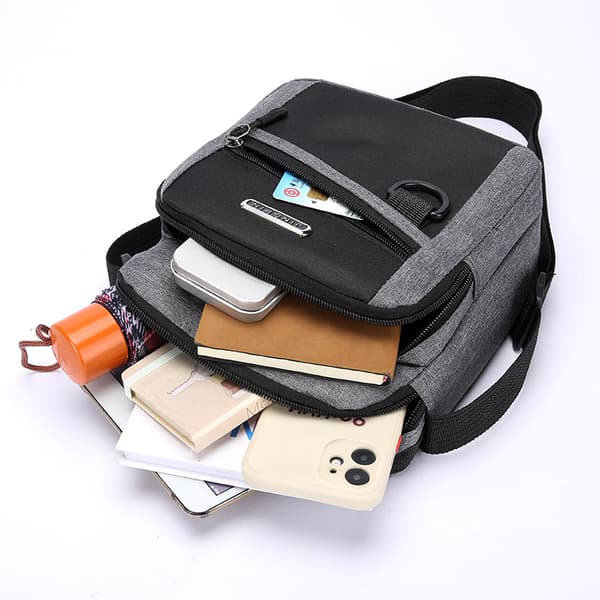INF Oxford crossbody-veske til menn, vanntett slingveske for reise