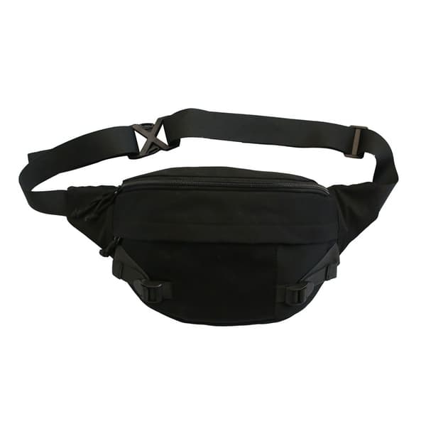 INF Svart nylonväska - Urban Streetwear Sling Bag