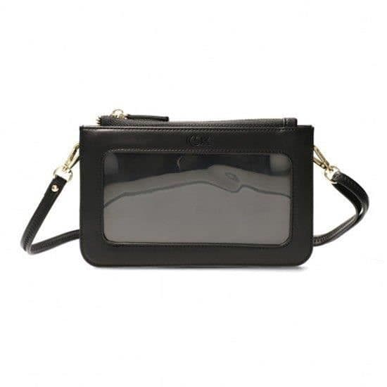 Horisontell väska - KSIX - Svart-Beige - Smartphonefack - Justerbar rem - 20x13 cm